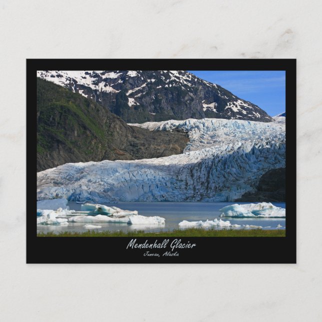 Postal Glaciar Mendenhall / Juneau Alaska (Anverso)