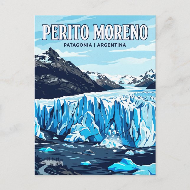 Postal Glaciar Perito Moreno (Anverso)