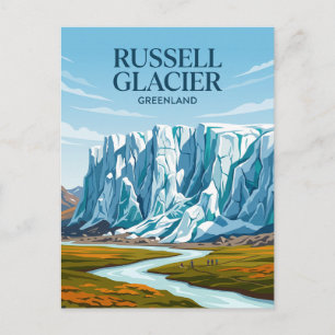 Postal Glaciar Russell Groenlandia