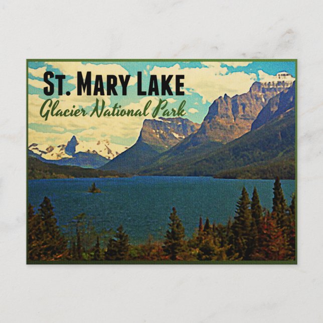 Postal Glaciar St. Mary Lake