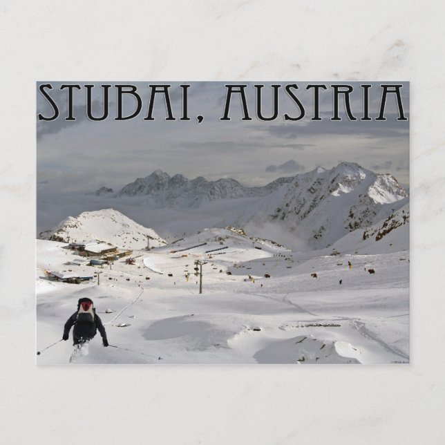 Postal Glaciar Stubai (Anverso)