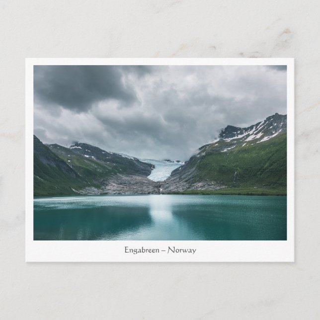 Postal Glaciar Svartisen Noruega (Anverso)