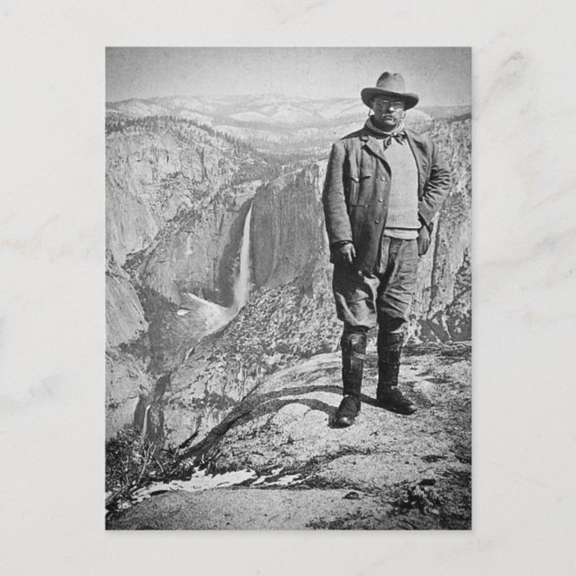 Postal Glaciar Teddy Roosevelt Point Yosemite Valley CA (Anverso)