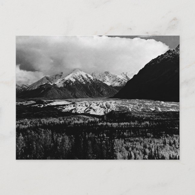 Postal Glaciar Vintage USA Alaska Matanuska (Anverso)