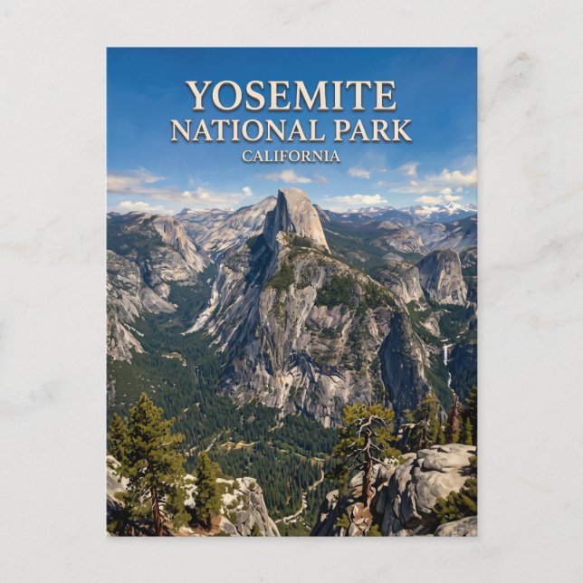 Postal Glacier Point Yosemite (Anverso)