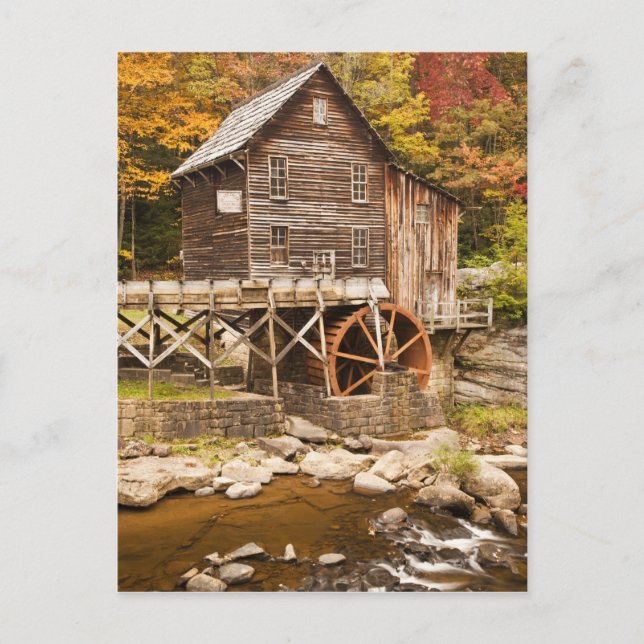 Postal Glade Creek Grist Mill, Parque Estatal Babcock, 2 (Anverso)