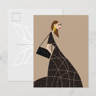 Postal Glam en Moda Negra Arte de Miss Tina Belinda