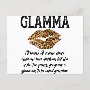 Postal Glamma Leopard Lips Kiss- Descripción de las Mamáe
