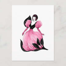 Glamour de moda ilustración hermosa acuarela
