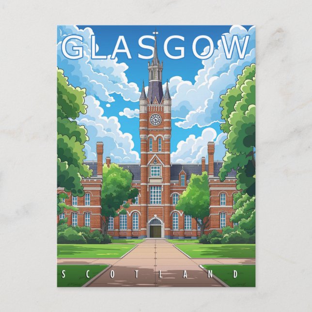 Postal Glasgow, Escocia (Anverso)