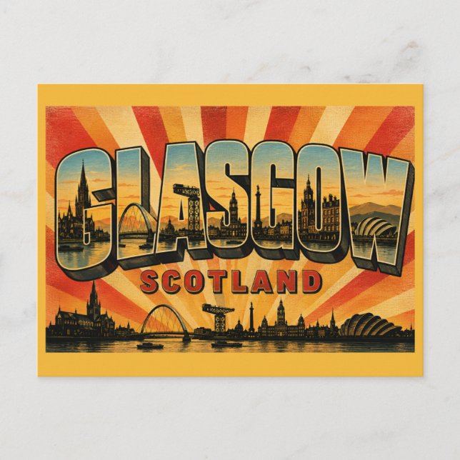 Postal Glasgow Escocia Clyde Arc (Anverso)
