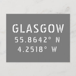 Postal Glasgow Escocia Latitud y longitud