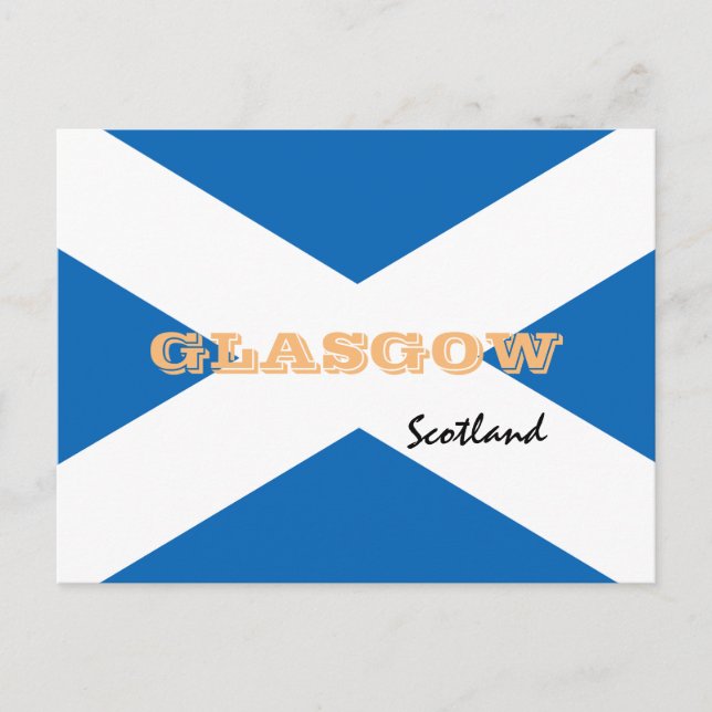 Postal Glasgow - Hinchas de Escocia y Escocia/deportes (Anverso)