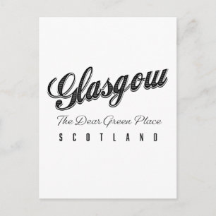 Postal Glasgow Scotland "The Dear Green Place"