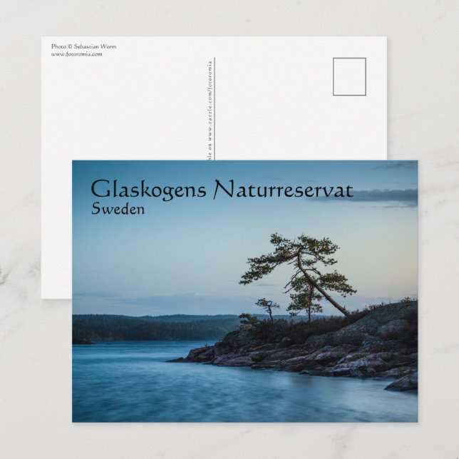 Postal Glaskogen Suecia (Anverso / Reverso)