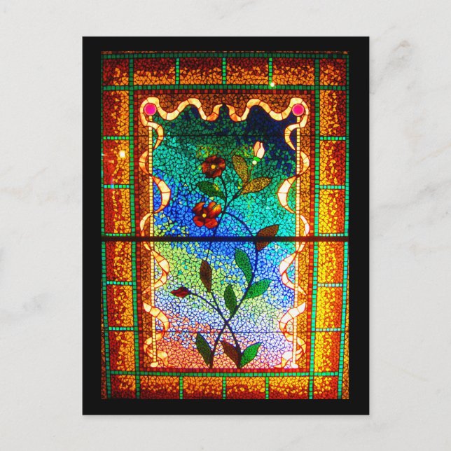 Postal Glass-23 manchado postales-vintage (Anverso)