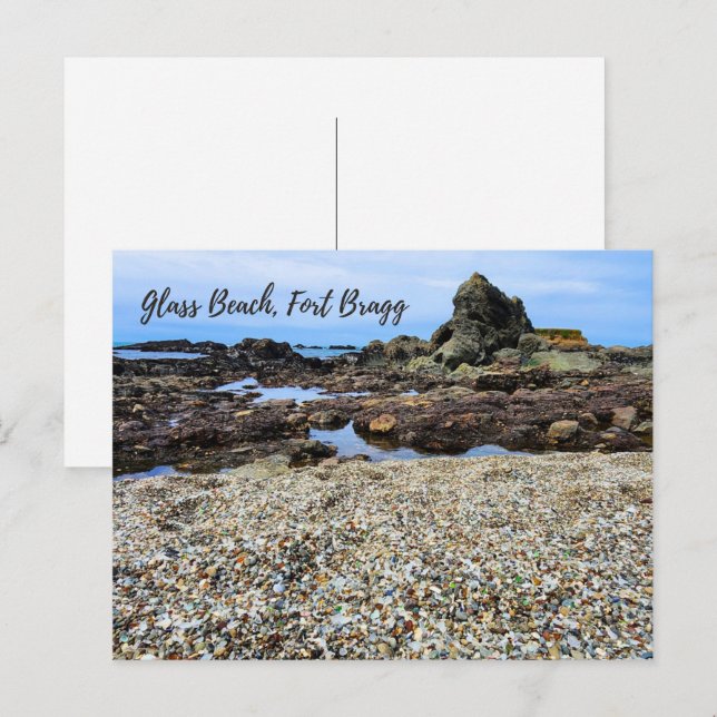 Postal Glass Beach Fort Bragg California (Anverso / Reverso)