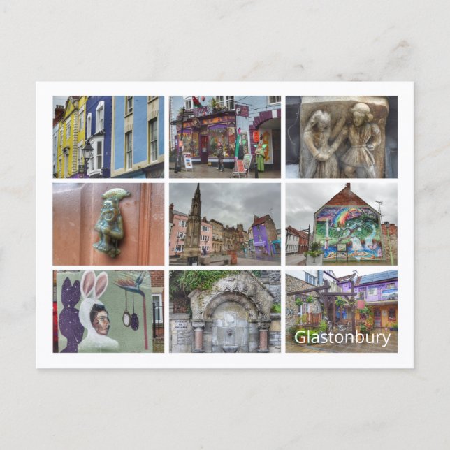 Postal Glastonbury (Anverso)
