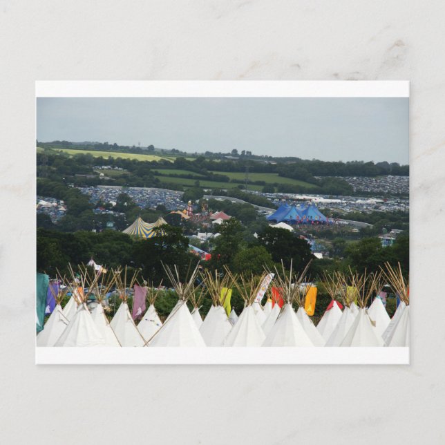 Postal Glastonbury Festival Tee Pee Time (Anverso)