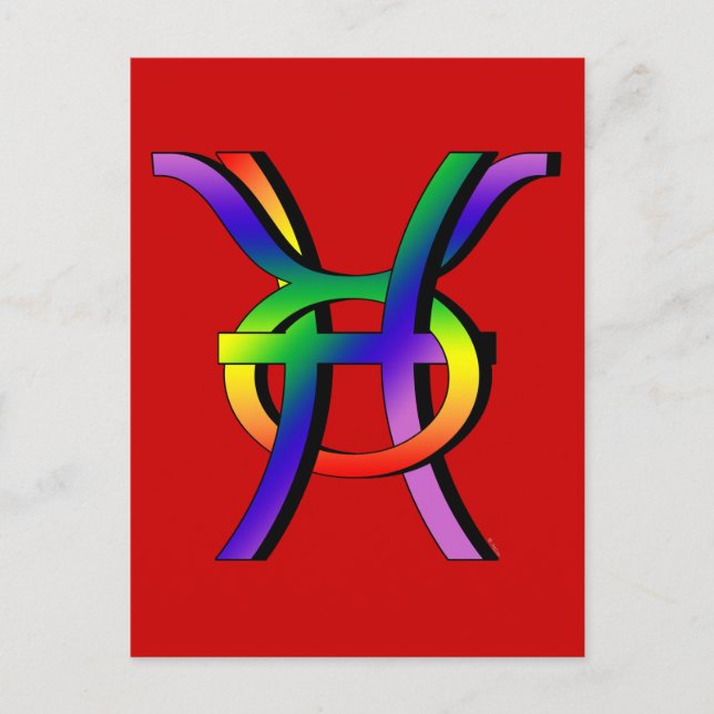 Postal GLBT Pisces & Taurus (Anverso)