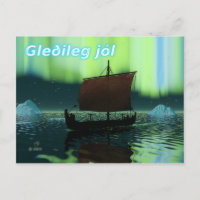 Gleðileg Jól - Buque Viking Y Luces Del Norte