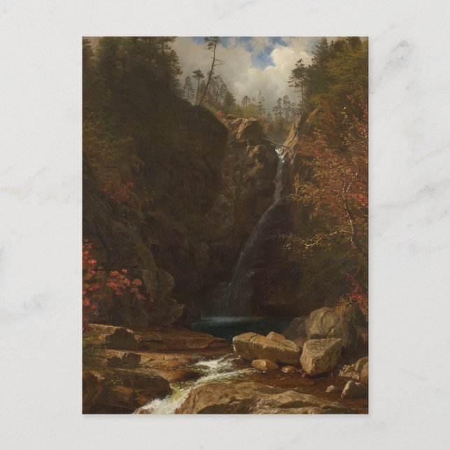 Postal Glen Ellis Falls de Albert Bierstadt (Anverso)