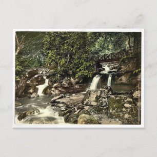 Postal Glen Lyn, caídas y puente superior, Lynton y Lynm
