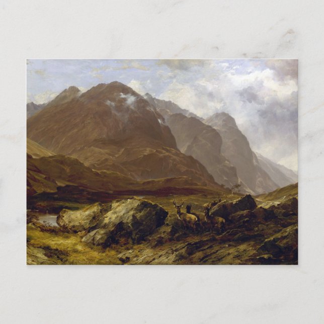 Postal Glencoe de Horatio McCulloch (Anverso)