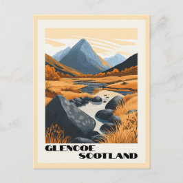 Postal Glencoe, Escocia - Impresionantes tierras altas es