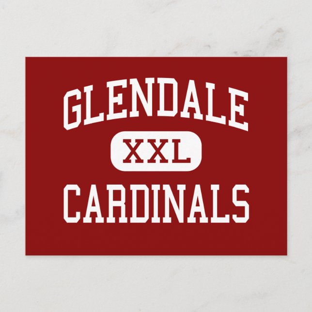 Postal Glendale - Cardenales - High - Glendale Arizona (Anverso)