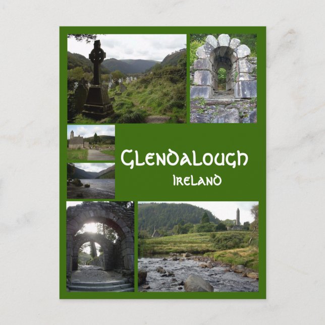 Postal Glendalough Collage (Anverso)