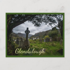 Postal Glendalough (Cruz Celta) con texto
