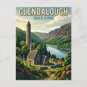Postal Glendalough Irlanda