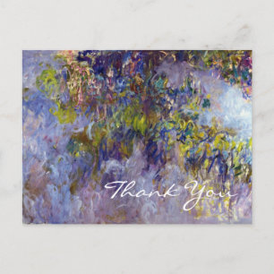 Postal Glicina (izquierda) por Claudet Monet, Gracias