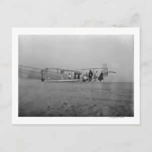 Postal Glider preparado para el vuelo por