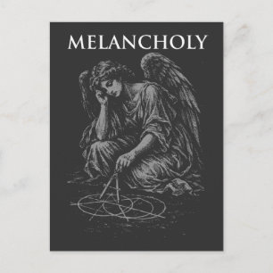 Postal Glifo de Ángel Melancólico