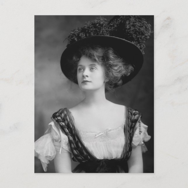 Postal Glinda, la Buena Bruja, a principios del siglo XX (Anverso)