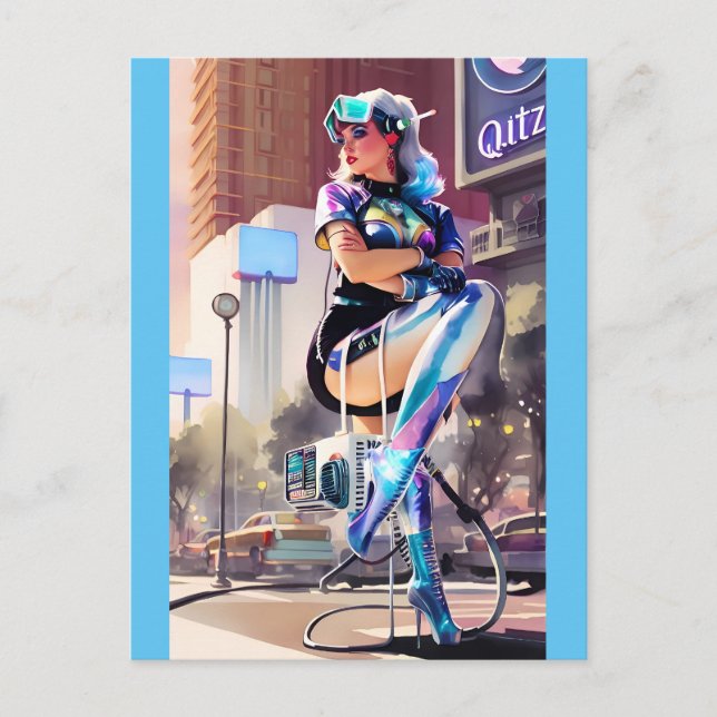 Postal Glitz, Qitz y Glamour Ken Gage Art (Anverso)