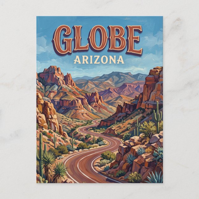 Postal Globe Arizona (Anverso)