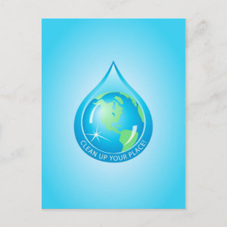 Postal Globe in Waterdrop