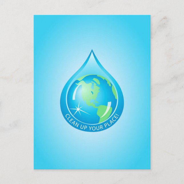 Postal Globe in Waterdrop (Anverso)