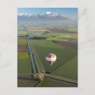 Postal Globo aerostático, cerca de Methven, Canterbury