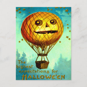 Postal Globo aerostático de Jack O' Lantern