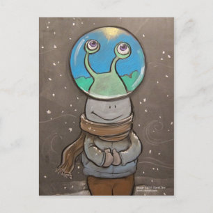 Postal globo antinieve de sluggo