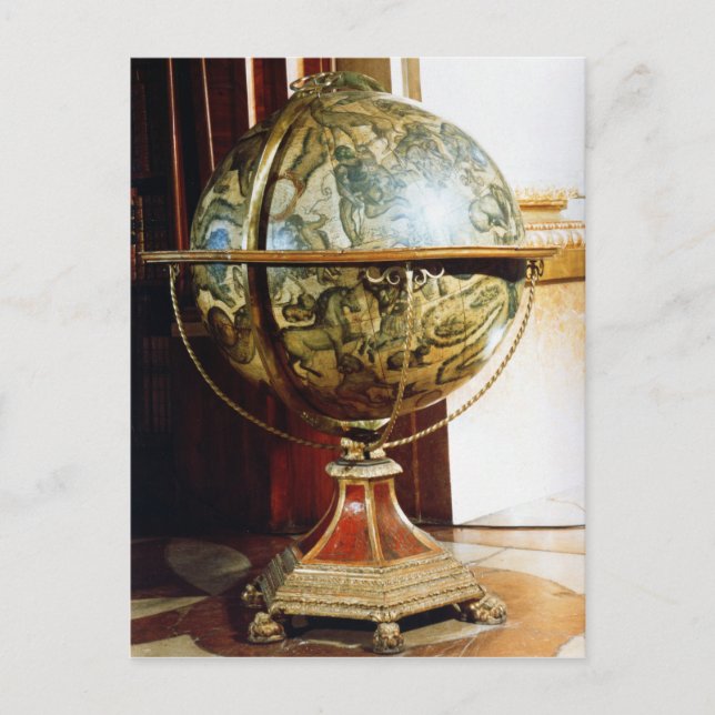 Postal Globo celeste, 1688 (Anverso)
