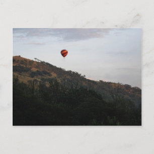 Postal Globo de aire caliente para celebrar la vida