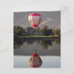 Postal Globo de aire caliente sobre el río Yakima