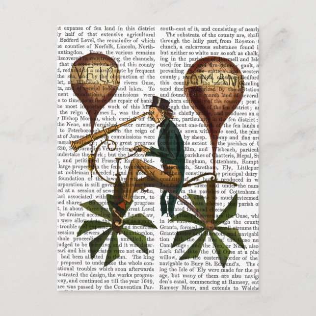 Postal Globo de aire caliente Voyage A La Lune (Anverso)