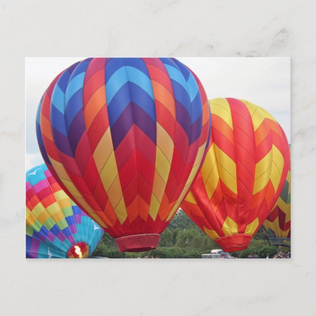 Postal Globo de colores vivos (Anverso)