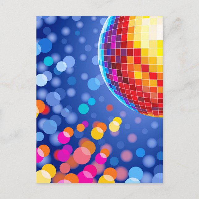 Postal globo de disco (Anverso)